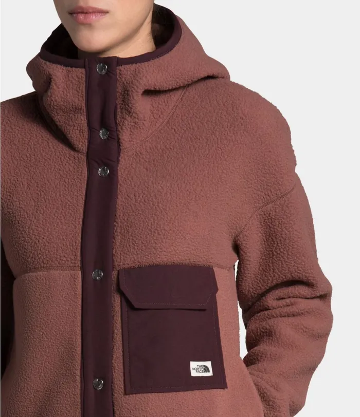 Womens The North Face Fleece Cragmont Fleece Coat Marron Purpleroot Brown