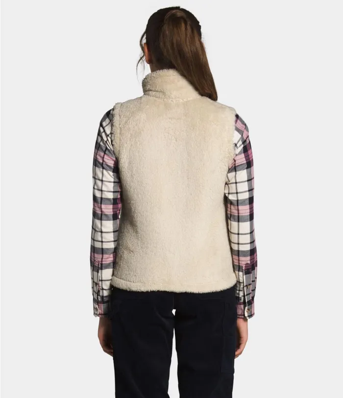 Womens The North Face Fleece Furry Fleece Vest Bleached Sandhawthorne Khaki