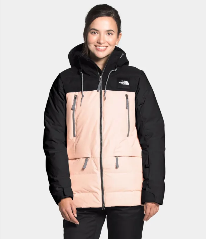 Womens The North Face Snow Pallie Down Jacket Tnf Blackmorning Pink