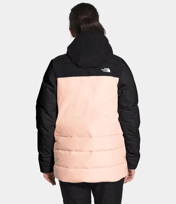 Womens The North Face Snow Pallie Down Jacket Tnf Blackmorning Pink
