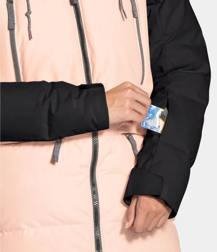 Womens The North Face Snow Pallie Down Jacket Tnf Blackmorning Pink
