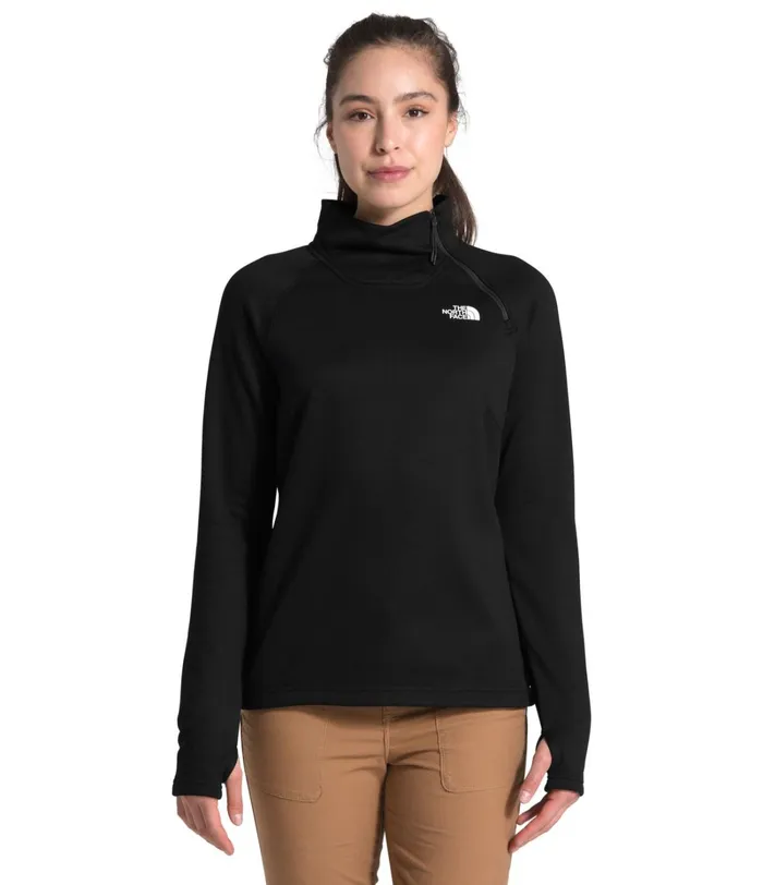Womens The North Face Softshell Canyonlands Zip Fleece Tnf Black