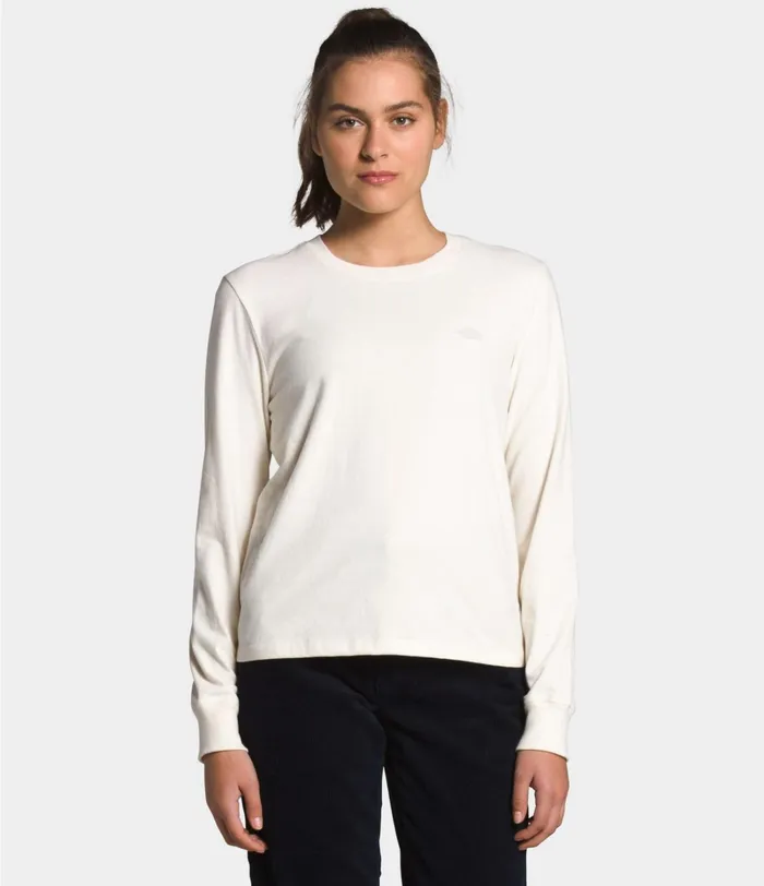 Womens The North Face TShirts Long Sleeve Berkeley Tee Raw Undyed