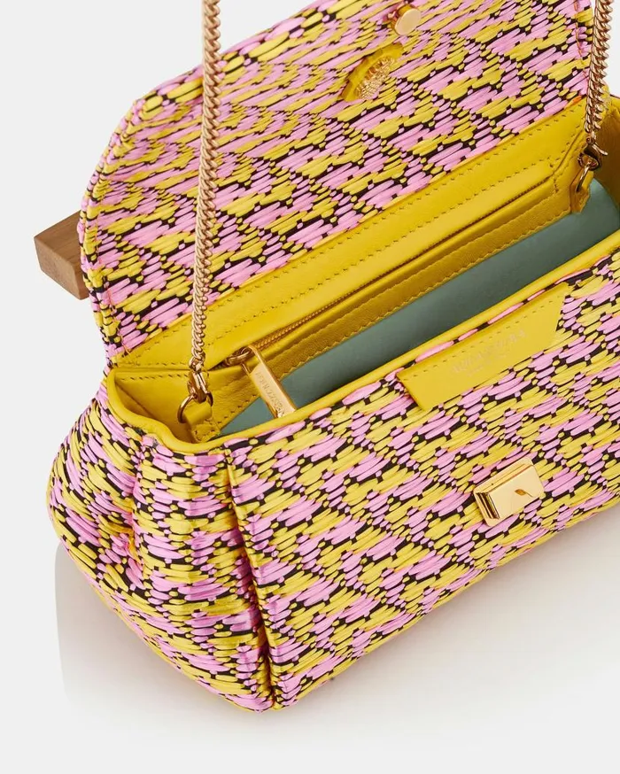 Wooden Mini Twist Clutch Multicolor Women Aquazzura Clutch Bags Wooden Mini Twist Clutch Multicolor Women Aquazzura Clutch Bags