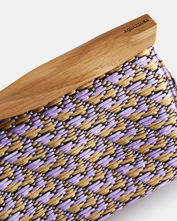 Wooden Mini Twist Clutch Multicolor Women Aquazzura Mini Bags Wooden Mini Twist Clutch Multicolor Women Aquazzura Mini Bags