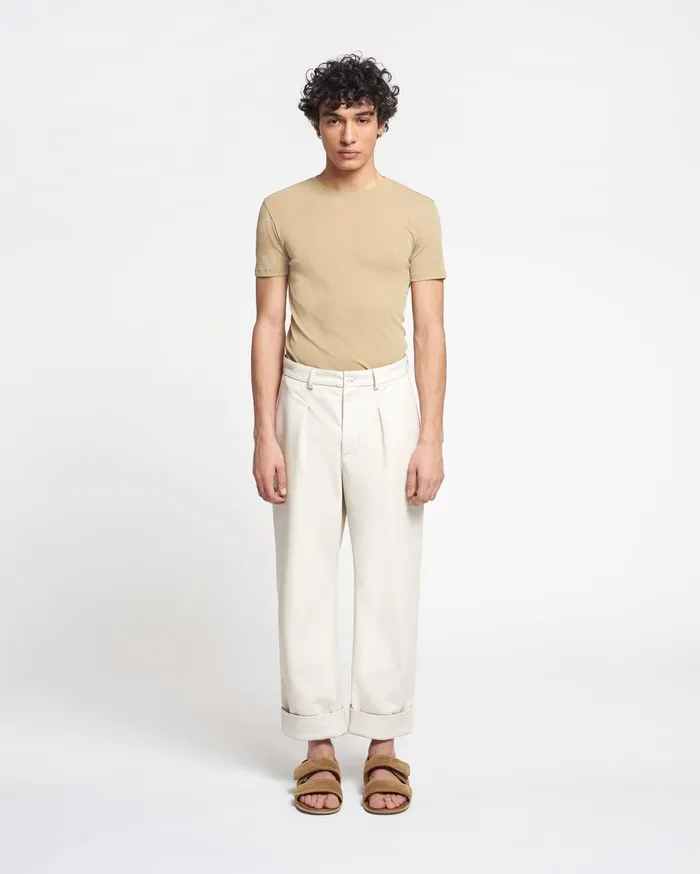 Zayden Regenerated Leather Tapered Pants Crayon Men Nanushka Pants