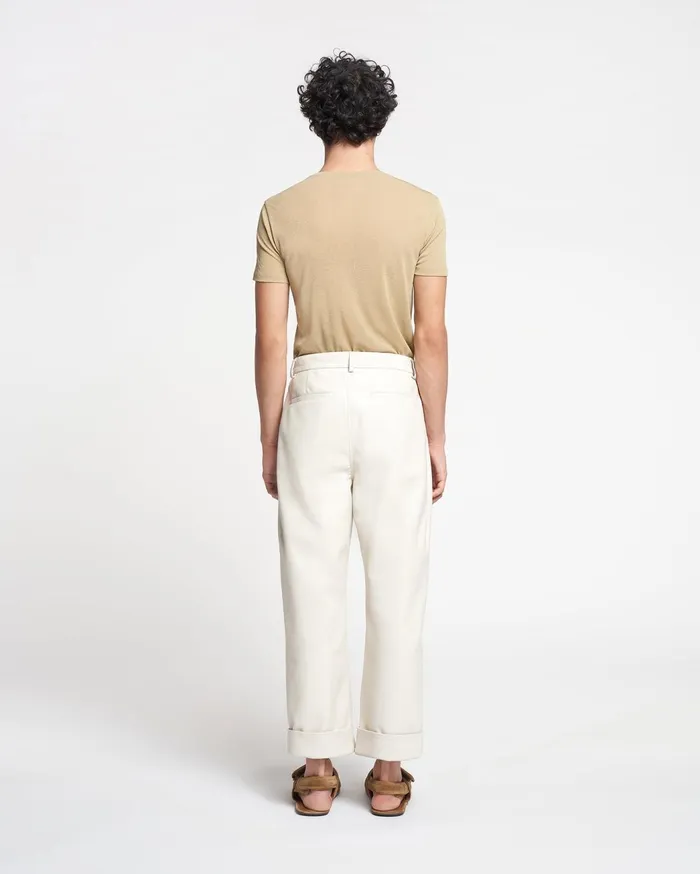 Zayden Regenerated Leather Tapered Pants Crayon Men Nanushka Pants
